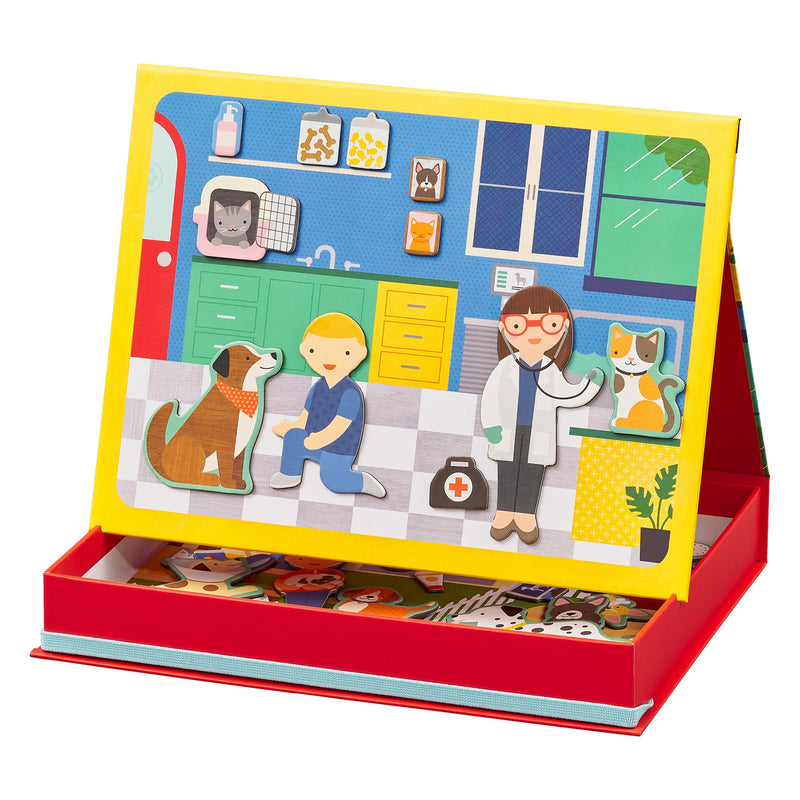 Petit Collage - Magnetic Play Scene - Pet Hospital