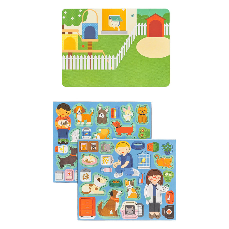 Petit Collage - Magnetic Play Scene - Pet Hospital