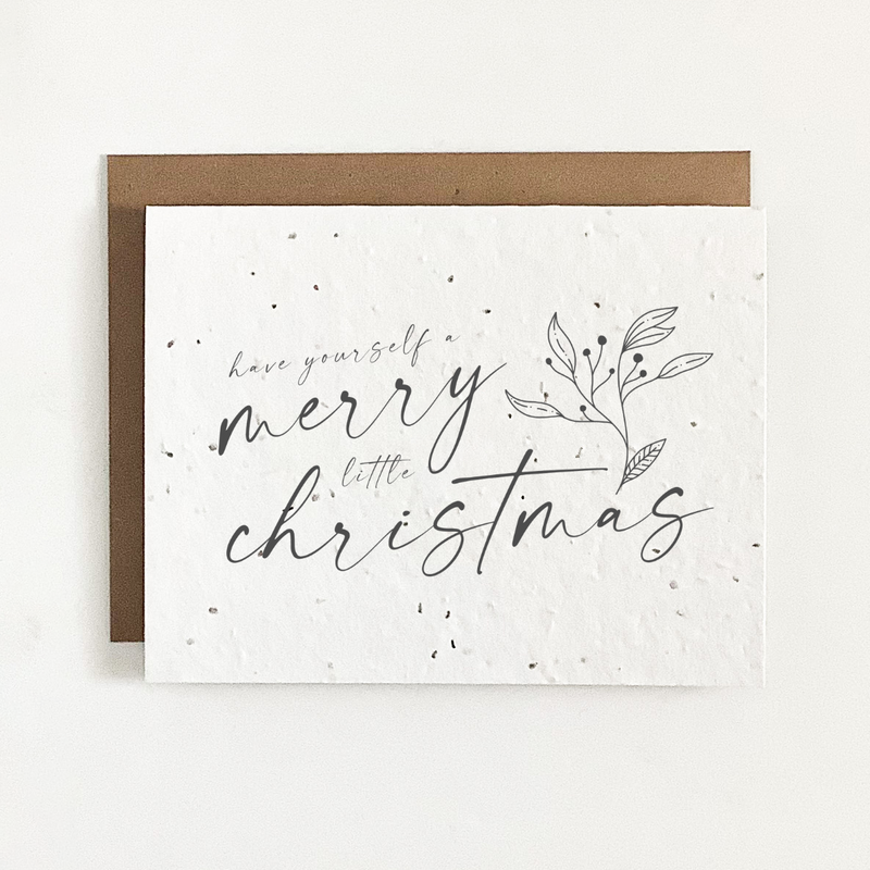 The Good Card - Plantable Seed Paper Greeting Card - Holiday Collection FINAL SALE