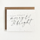 The Good Card - Plantable Seed Paper Greeting Card - Holiday Collection FINAL SALE
