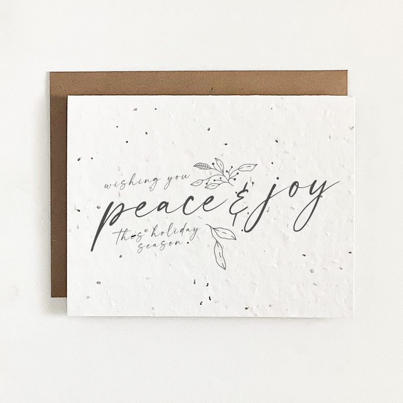 The Good Card - Plantable Seed Paper Greeting Card - Holiday Collection FINAL SALE