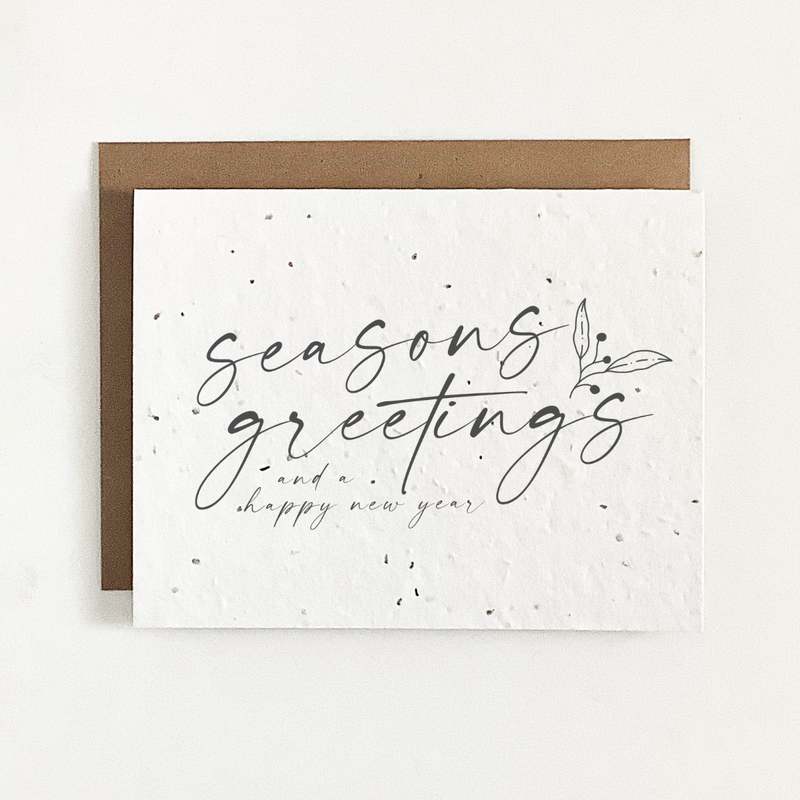 The Good Card - Plantable Seed Paper Greeting Card - Holiday Collection FINAL SALE