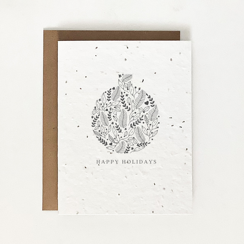 The Good Card - Plantable Seed Paper Greeting Card - Holiday Collection FINAL SALE