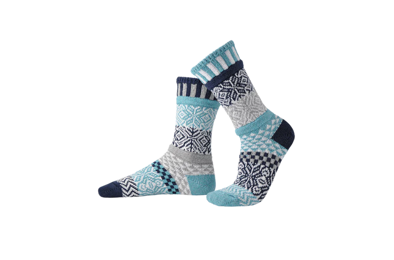 Solmate Adult Crew Socks - Snowfall