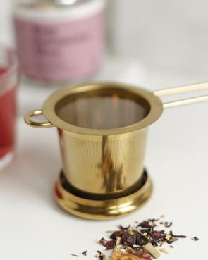 Gold Goddess Tea Strainer