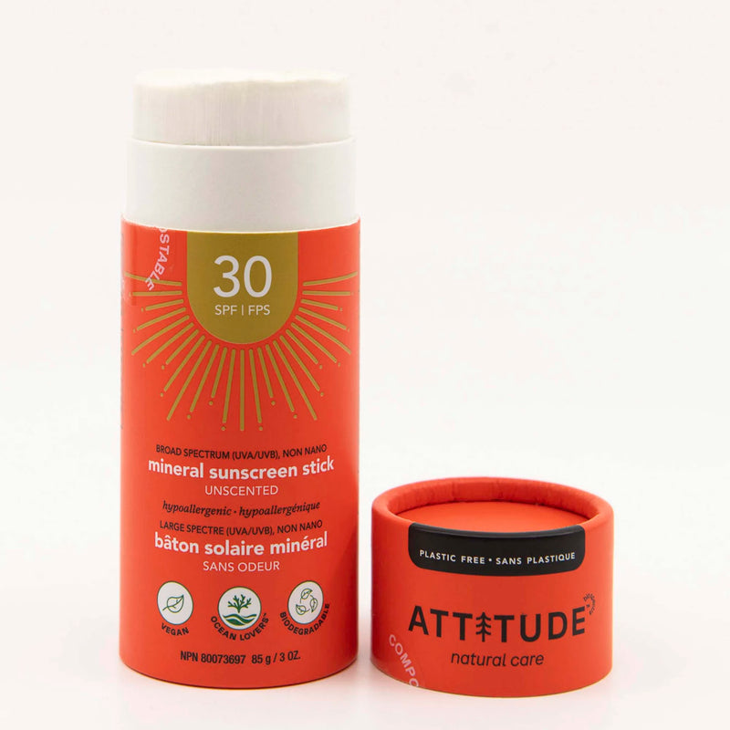 ATTITUDE - Plastic Free Mineral Sunscreen Stick SPF 30