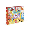 Janod -  Pets 20 Piece Tactile Puzzle