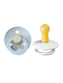 Bibs Pacifier - 2 Pack -  Baby Blue / White