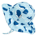 Jan & Jul - Cotton Floppy Hat - Blue Whale