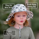 Jan & Jul - Cotton Floppy Hat - Blue Whale