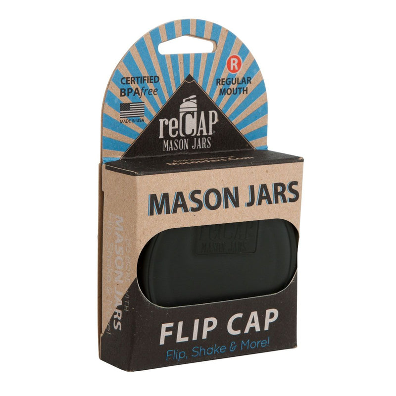 reCAP® Mason Jars Lid FLIP cap Regular Mouth