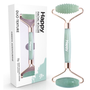 Happy Products Duo Texture Facial Roller - Green Aventurine - FINAL SALE