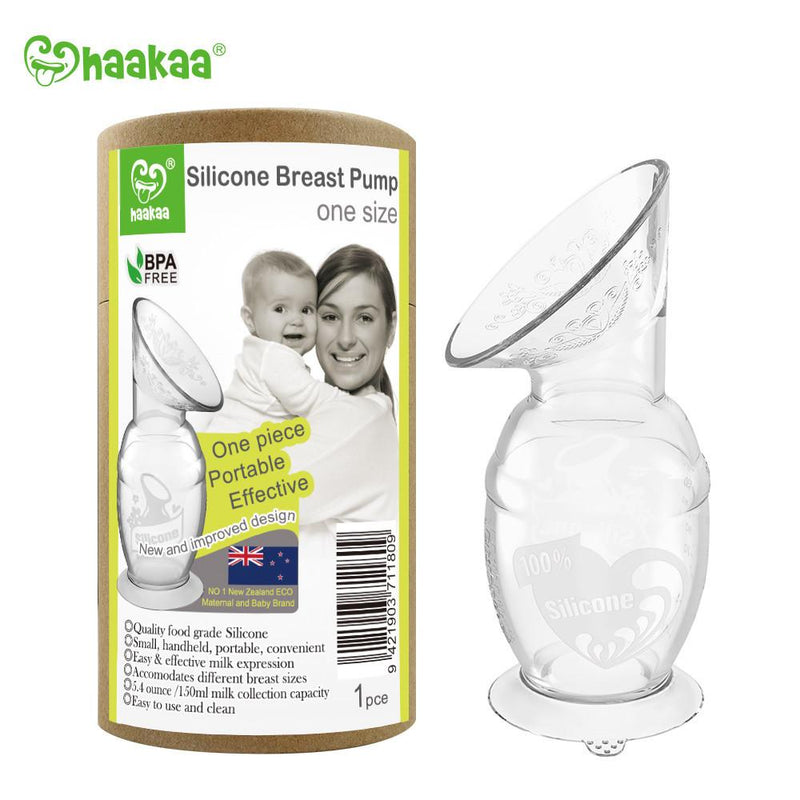 Haakaa Silicone Breast Pump with Suction Base - 150 ml / 5 oz