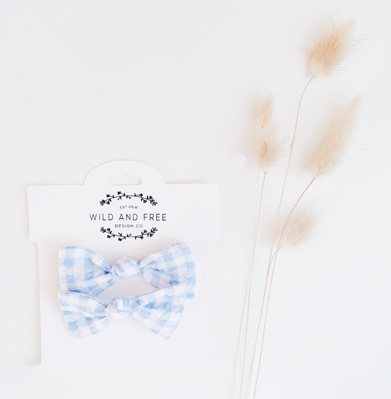 Wild & Free Design Co - School Girl Bow Alligator Clip ( 2pc Set)