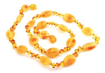 Momma Goose - Amber Baby Teething Necklace - Hens & Chicks - FINAL SALE