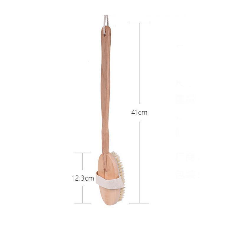 Wooden Body Brush (Removable Handle)