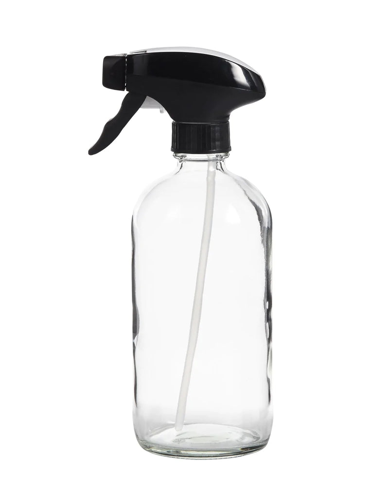 Clear Glass Spray Bottles (16 oz)