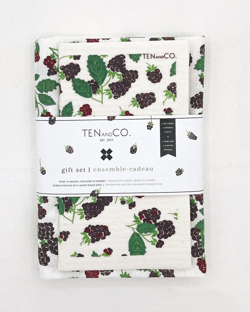 Ten & Co. - Gift Set - Sponge Cloth & Tea Towel