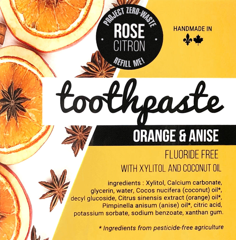 OER Rose Citron Toothpaste Orange