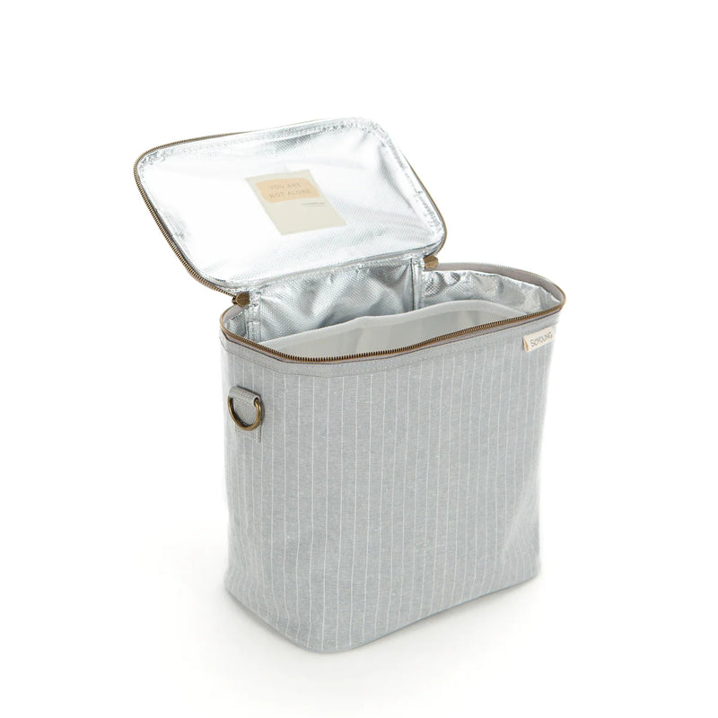 SoYoung - Pinstripe Heather Grey Lunch Poche