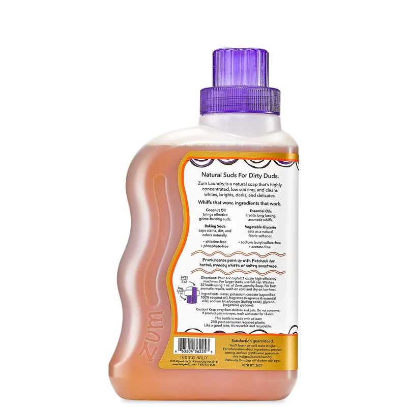 ZUM Clean® Laundry Soap Frankincense Patchouli