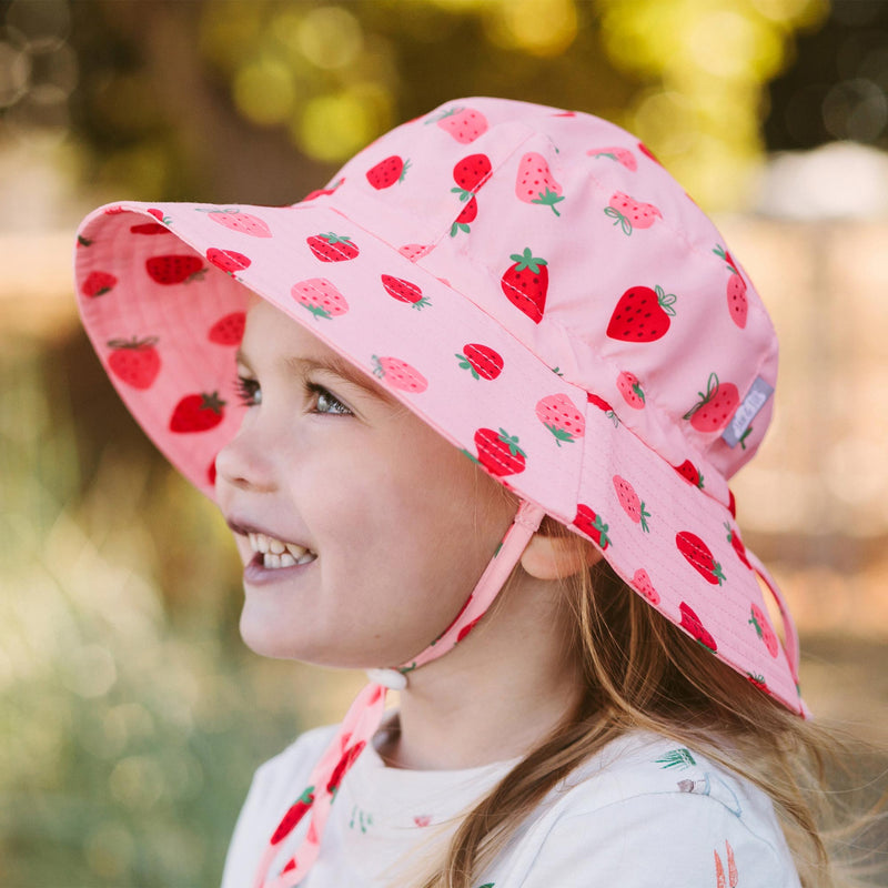 Jan & Jul - Aqua Dry Bucket Hat - Pink Strawberry