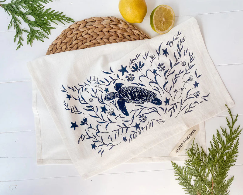 Your Green Kitchen - Tea Towel Sea Turtle