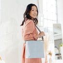 SoYoung - Pinstripe Heather Grey Lunch Poche FINAL SALE