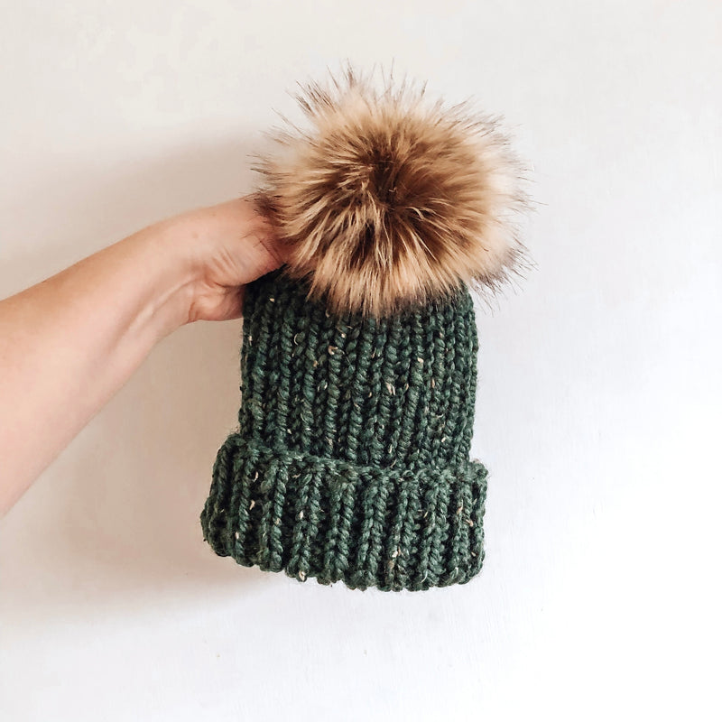 Rough Bark Knits -Adult Chunky Toque Kale