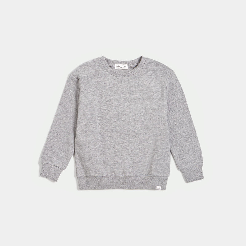 Miles The Label - French Terry Sweatshirt Heather Grey (Baby & Kids)