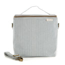 SoYoung - Pinstripe Heather Grey Lunch Poche FINAL SALE