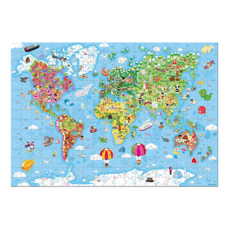 Janod - 300 Piece World Puzzle