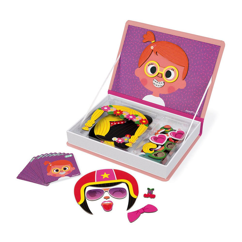 Janod - Magneti Book - Crazy Face Girl