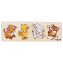 Goki - 4 pcs XL knob puzzle