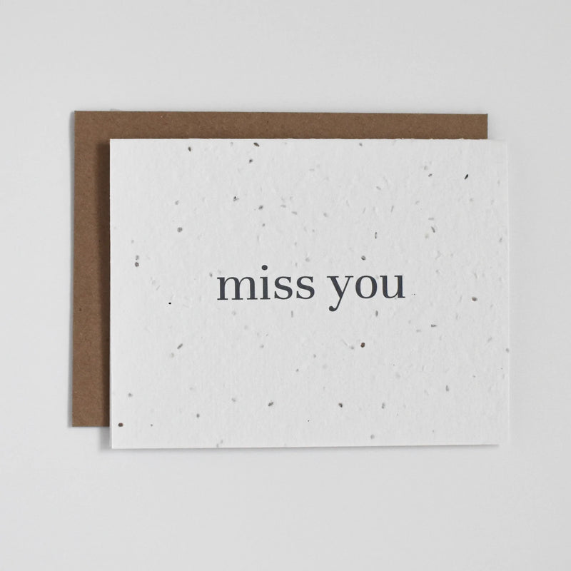 The Good Card - Plantable Seed Paper - Miss You FINAL SALE