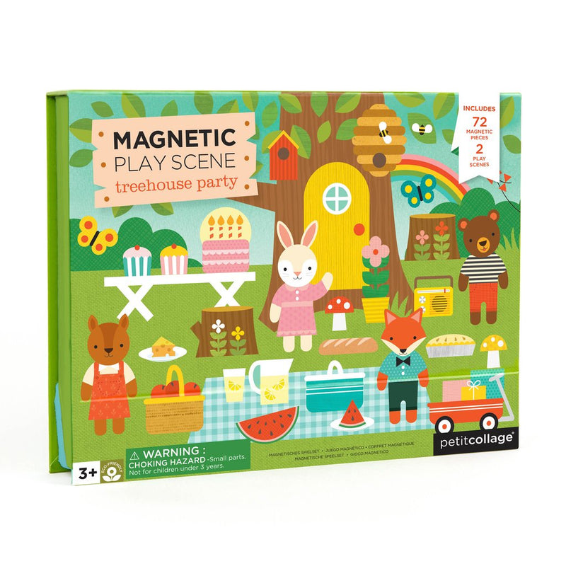 Petit Collage - Magnetic Play Scene - Treehouse Party