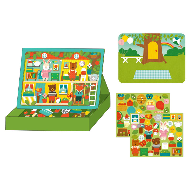 Petit Collage - Magnetic Play Scene - Treehouse Party