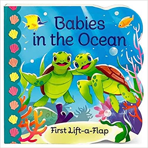 Babies In The Ocean - Chunky Lift A Flap Board Book - By Ginger Swift