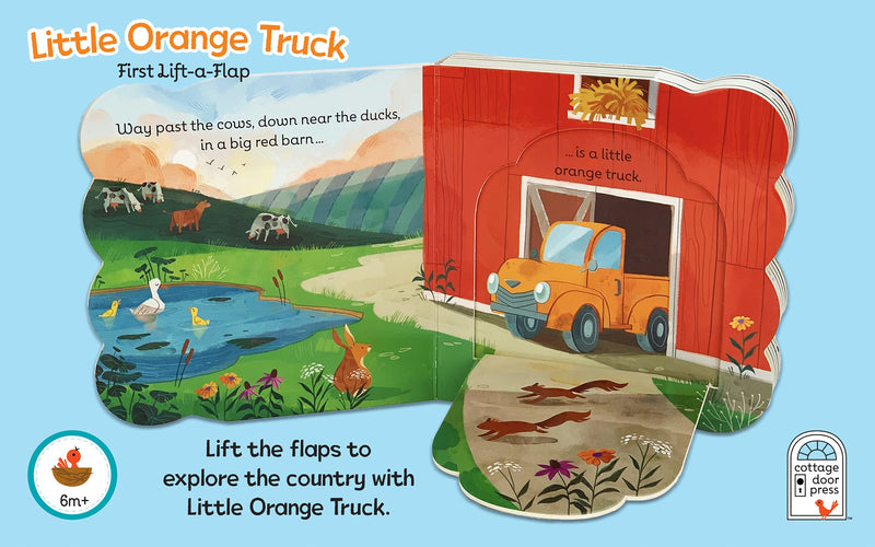 Little Orange Truck Board Book - By Ginger Swift