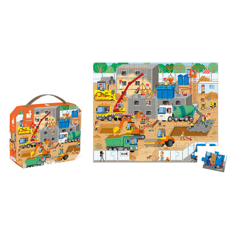 Janod - Puzzle - Construction - 36 pcs