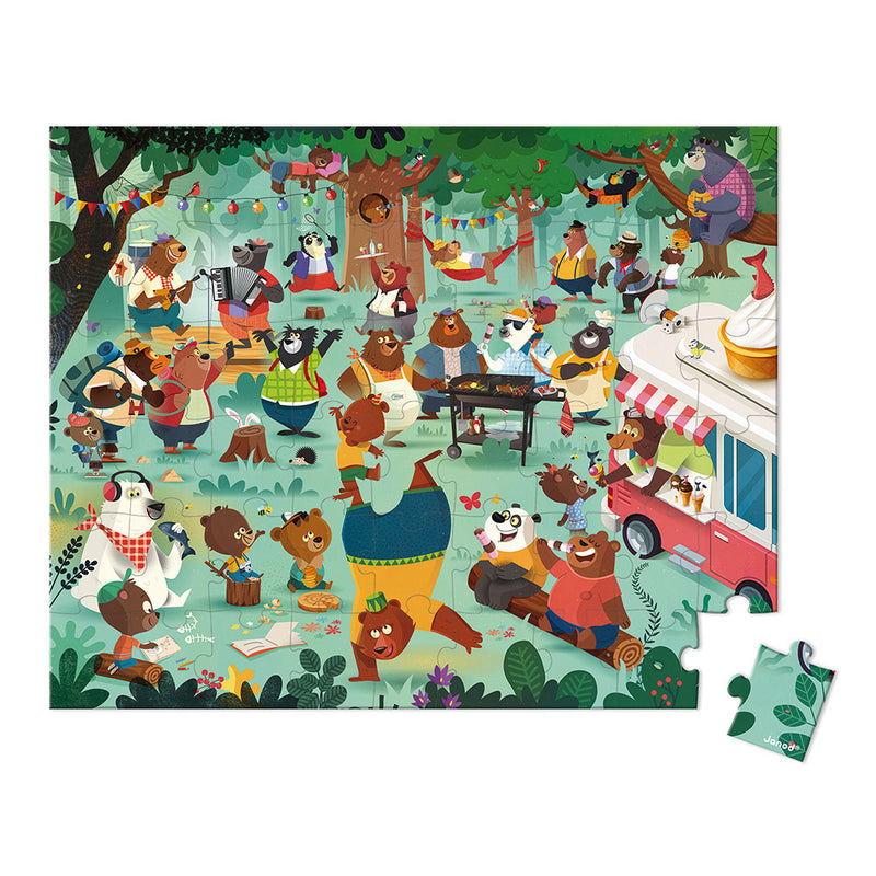 Janod - Family Bears Puzzle - 54 pcs