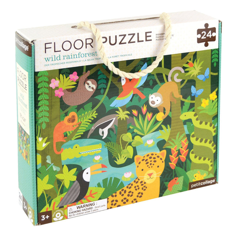 Petit Collage Floor Puzzle Wild Rainforest