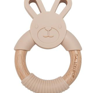 LouLou Lollipop - Bunny Silicone and Wood Teether