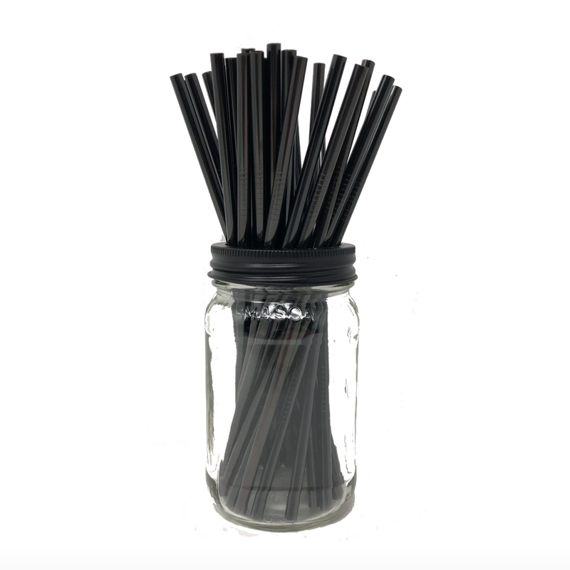 Mason Jar Lids - Thin Stainless Steel Straws