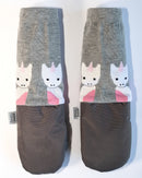 mimiTENS - Childrens Mittens Grey Unicorns