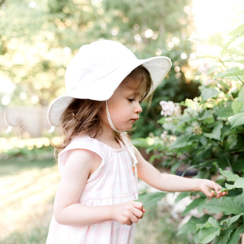 Jan & Jul - Cotton Floppy Hat - White Eyelet
