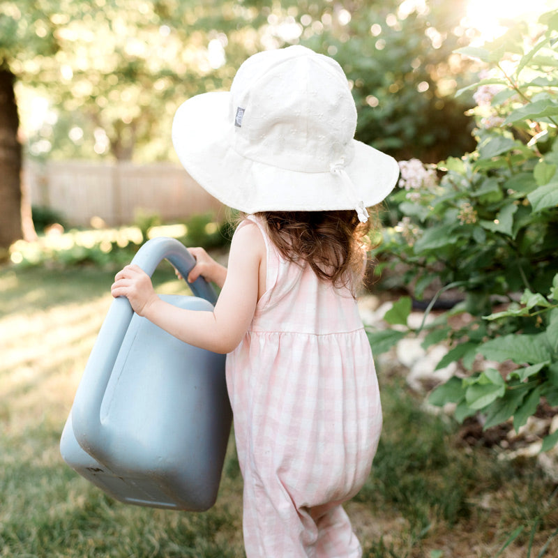 Jan & Jul - Cotton Floppy Hat - White Eyelet